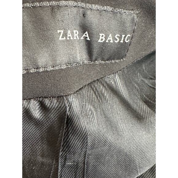 ZARA black studded sleeves one button tuxedo jacket size Small - Picture 3 of 13